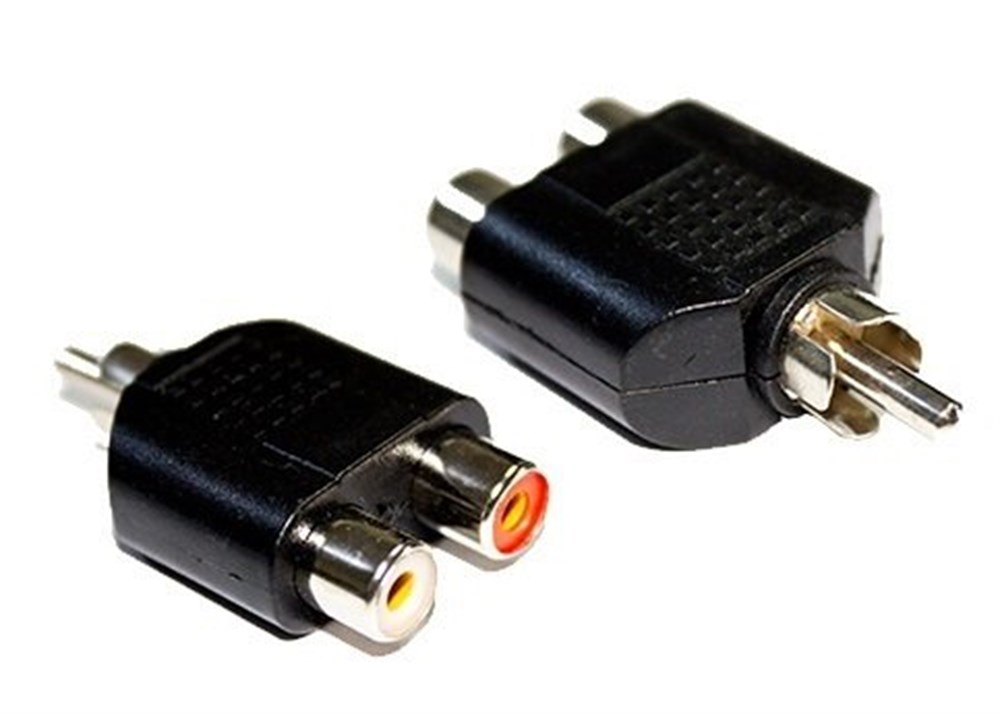 2 Dişi RCA 1 Erkek RCA 3.5 mm Jack