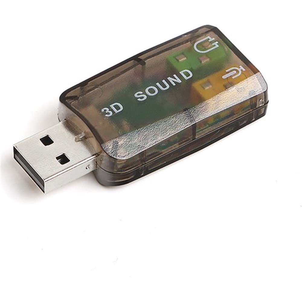 5+1 Harici Usb Ses Kartı 3.5Mm Kulaklık Mikrofon Çevirici Dönüştürücü