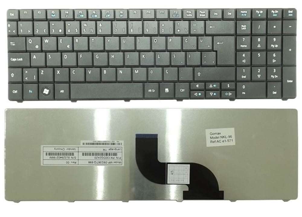 Acer Aspire 5750 5750z 5750g 5750zg 5810 5810T 5810TG 5810TZ 5820 5820T 5820TG 5820TZ 5820TZG E1-521 E1-531 E1-571 E1-521G E1-531G E1-571G q5wph Klavye TuşTakımı