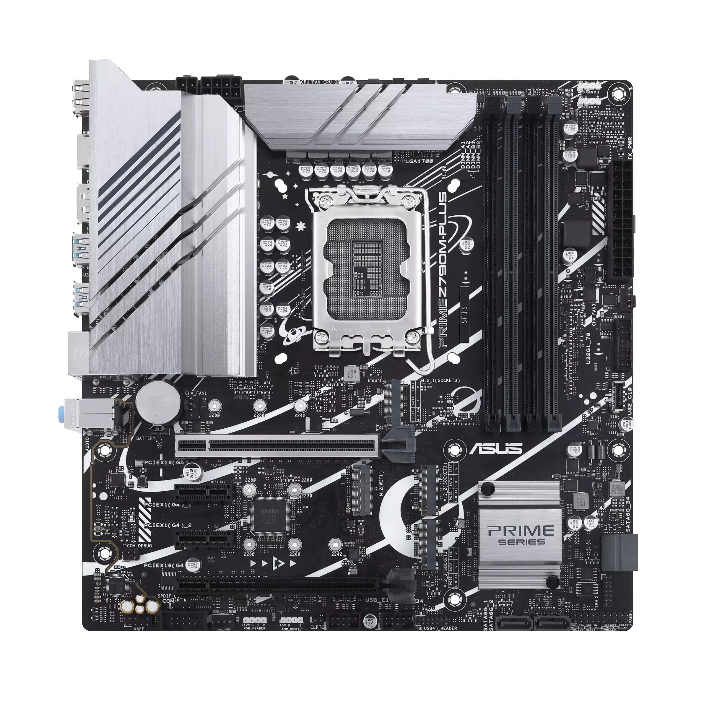 Asus Prime Z790M-PLUS Lga 1700 (Intel 14, 12. ve 13. Nesil) Microatx Anakart (Pcıe 5.0, 3 x M.2 Yuva, 10 + 1 Drmos, Ddr5, 1 GB Lan, Dp