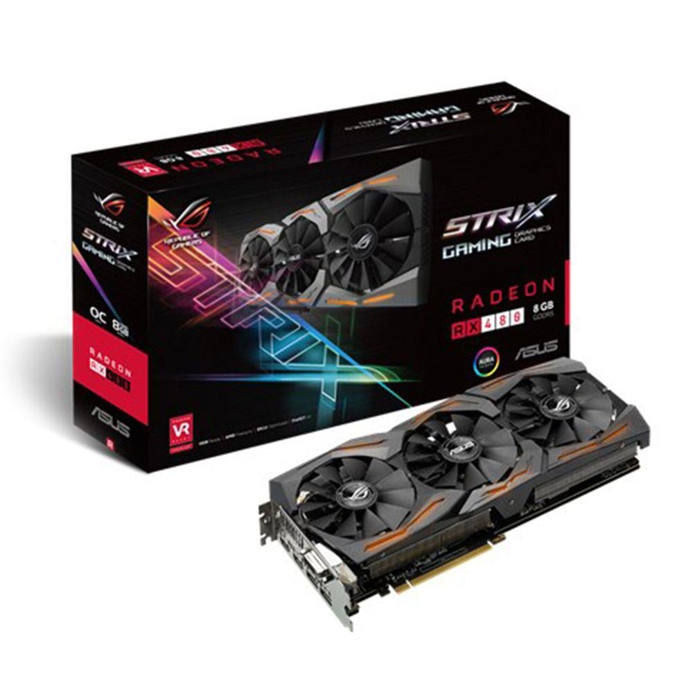 ASUS RX480 8GB STRIX GAMING GDDR5 256Bit AMD Radeon DX12 Ekran kartı