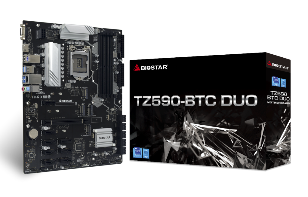 Biostar TZ590-BTC-DUO 3600 mhz(OC) M.2 1200 p ATX Anakart