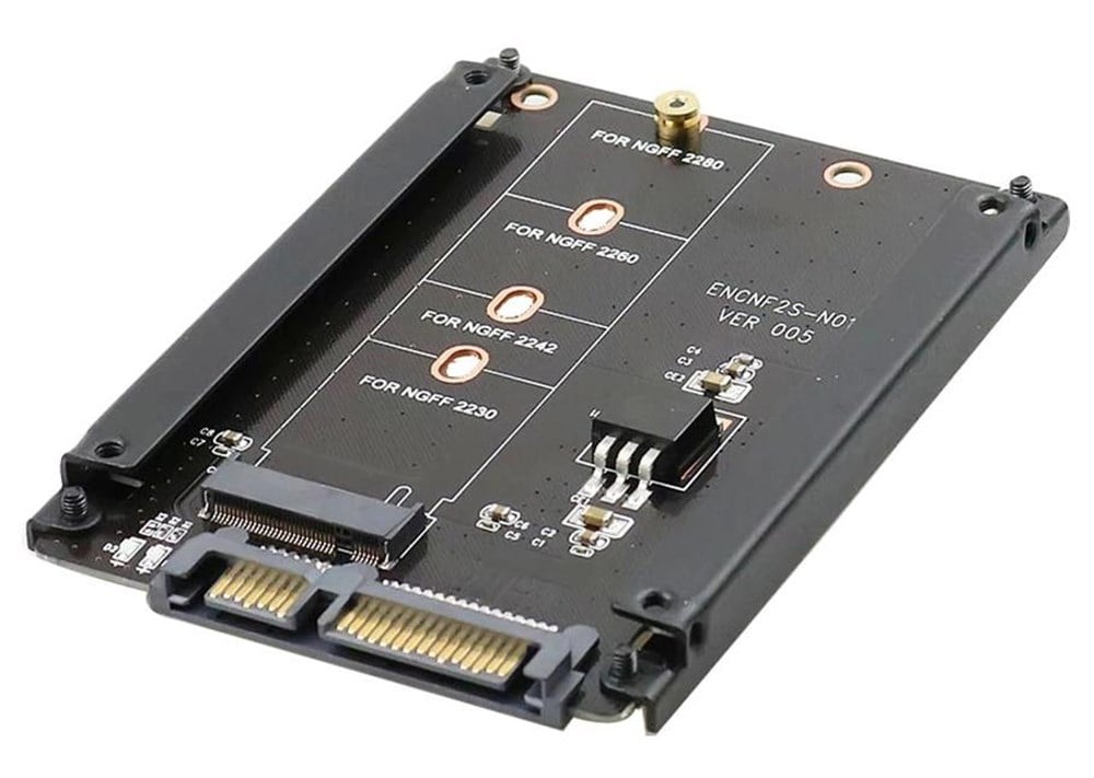 B+M Key M.2 NGFF SSD To 2.5 Sata HDD Harddisk Kutusu