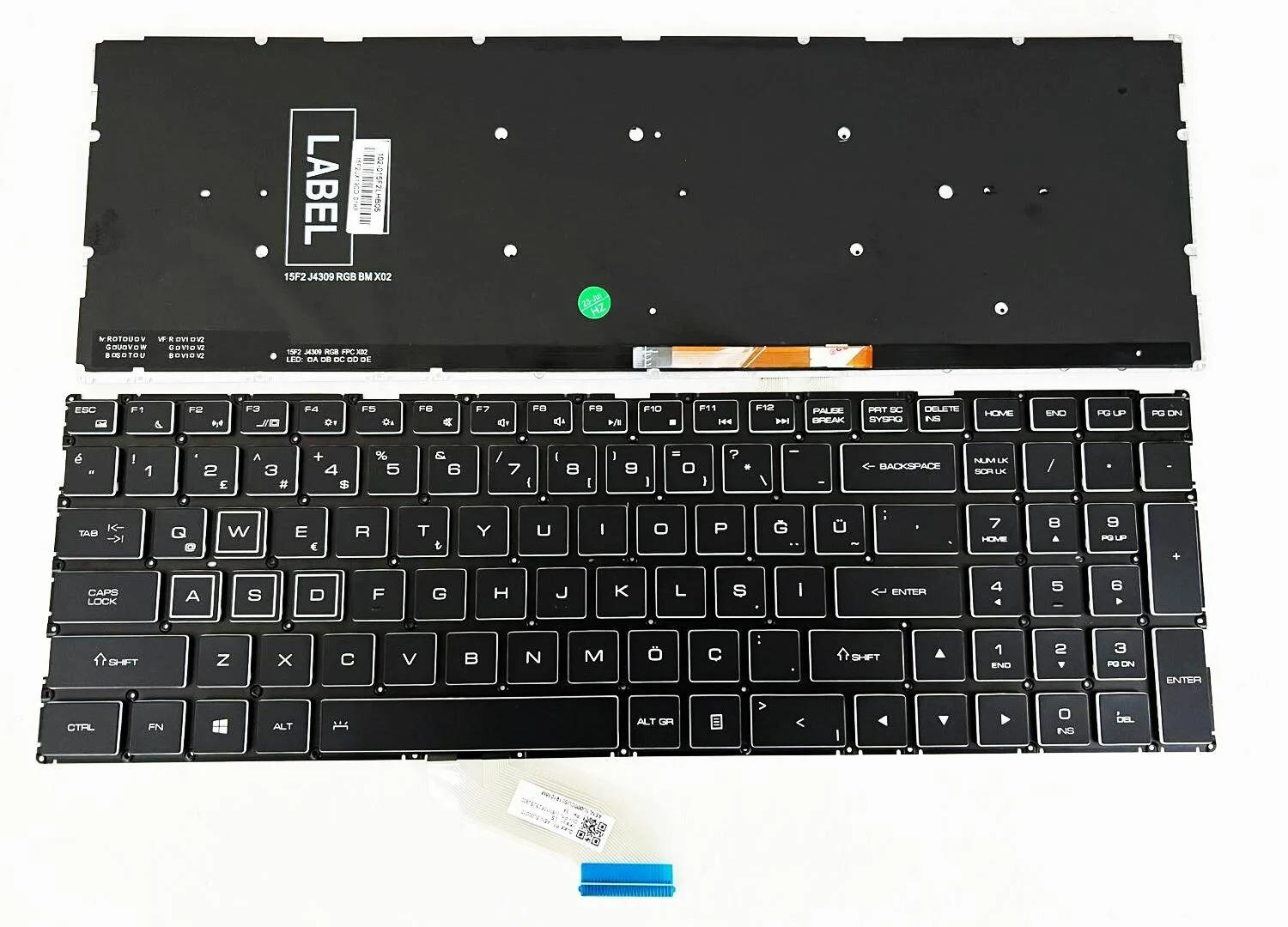 Casper Excalibur G770 Serisi AENL5U00010 Thunderobot 911 Air, 911 Targa, G7000M, G8000M Klavye Aydınlatmalı Tuş Takımı