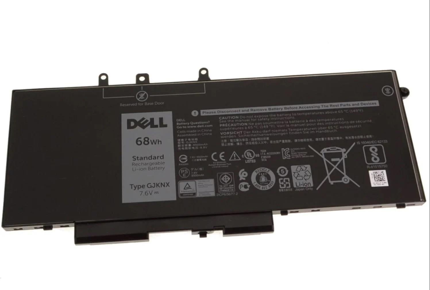 Dell latitude P60F P60F001 P60F002 P60F003 5280 5290 5580 5480 5490 5290 5590 5491 5495 5591 E5580 E5480 E5280 E5290 E5590 E5490 E5491 E5495 E5591 precision 3520 3530 Dell gd1jp, gjknx DJWGP P60F 93FTF FPT1C, MT31P KCM82, DV9NT batarya dell pil