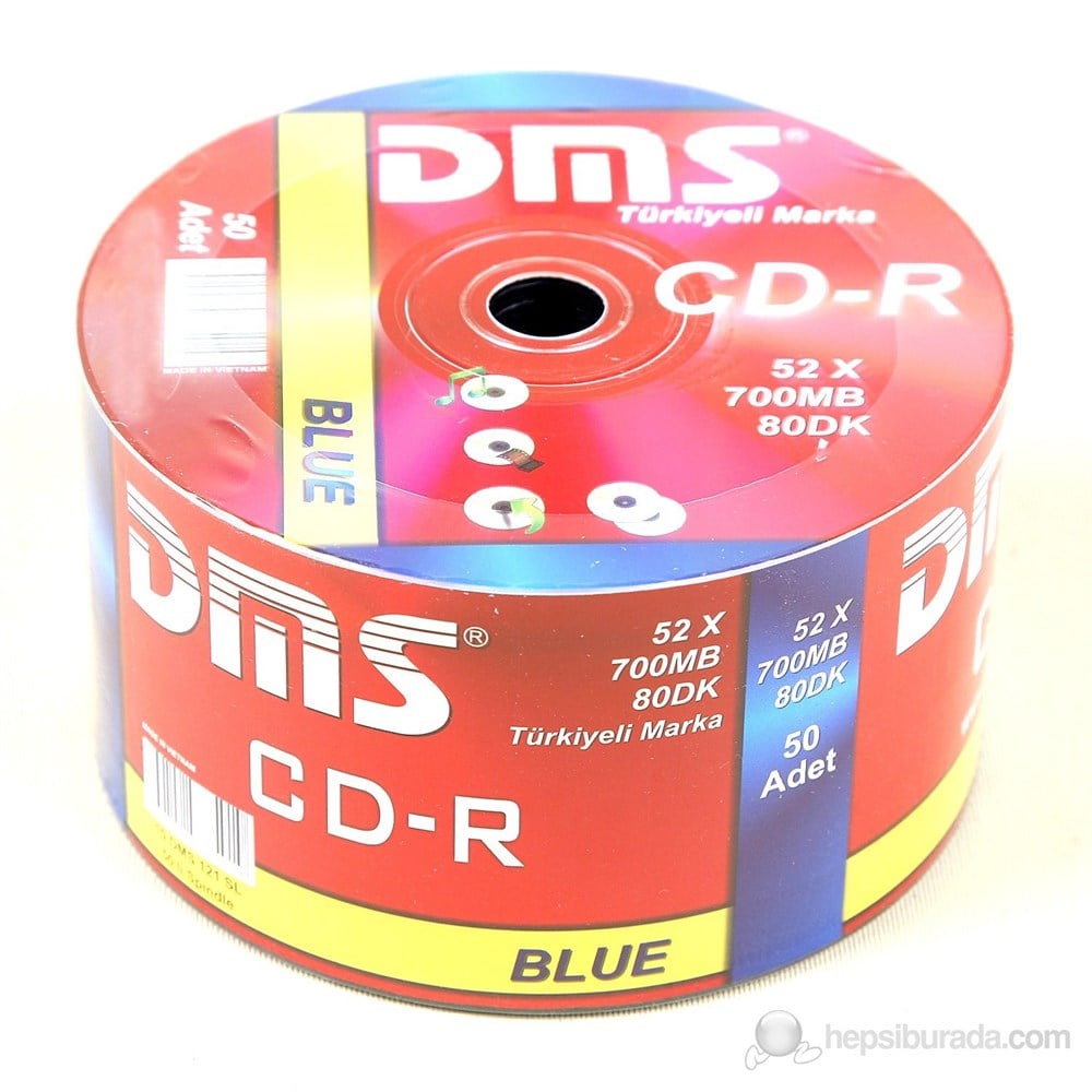 DMS 700MB 80DK 52X 50' li Spindle CD-R 