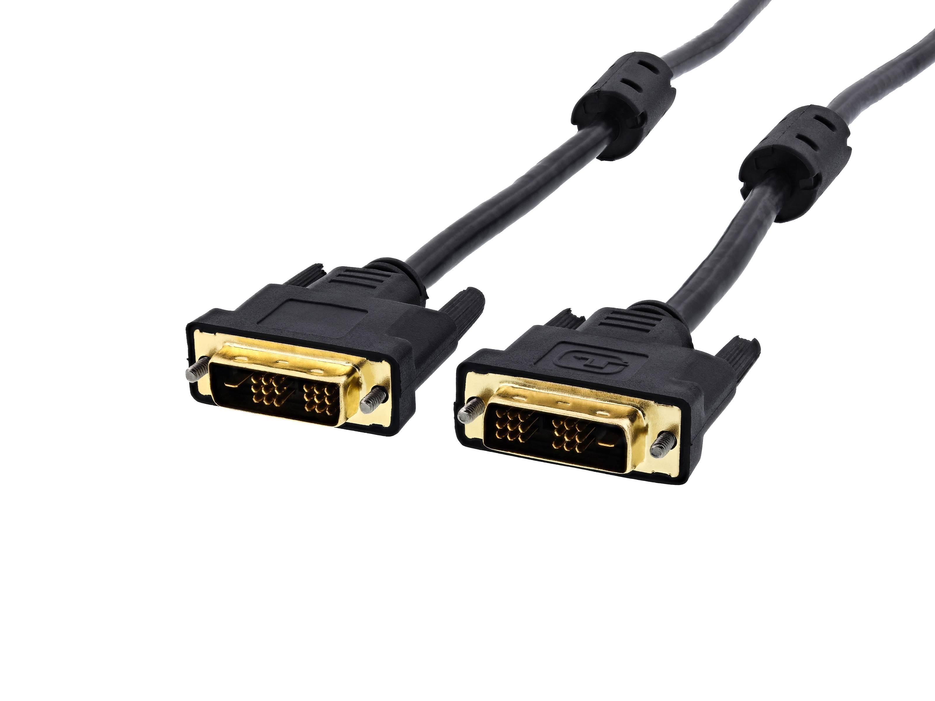 DVI-D Tek Bağlantı 18 artı 1 Erkek - Erkek Kablo