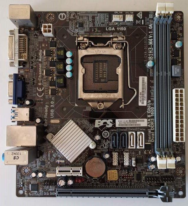 ECS H81H3-M4 İntel H81 1600MHz DDR3 LGA1150 mATX Anakart