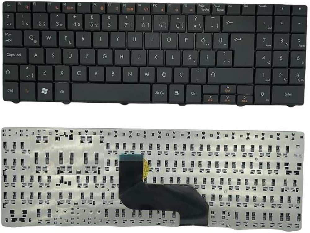 Gateway NV48, NV52, NV53 Uyumlu Laptop Klavye Siyah TR