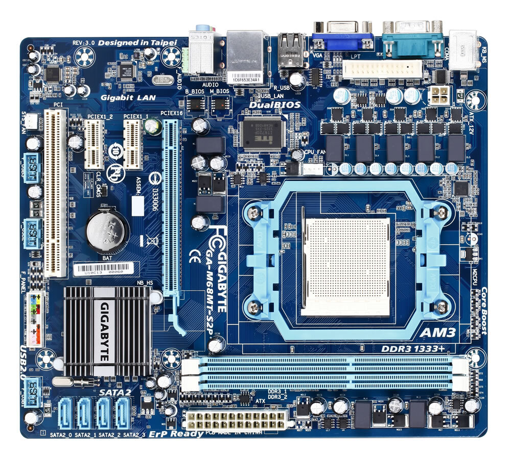 Gigabyte GA-M68MT-S2P Anakart