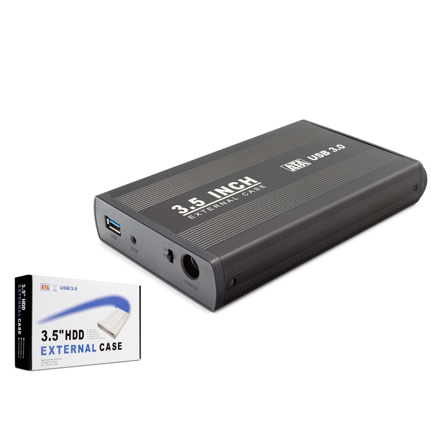 HADRON HDX1756 3.5 İnç SATA HDD Harici Disk Kutusu USB 3.0 Siyah