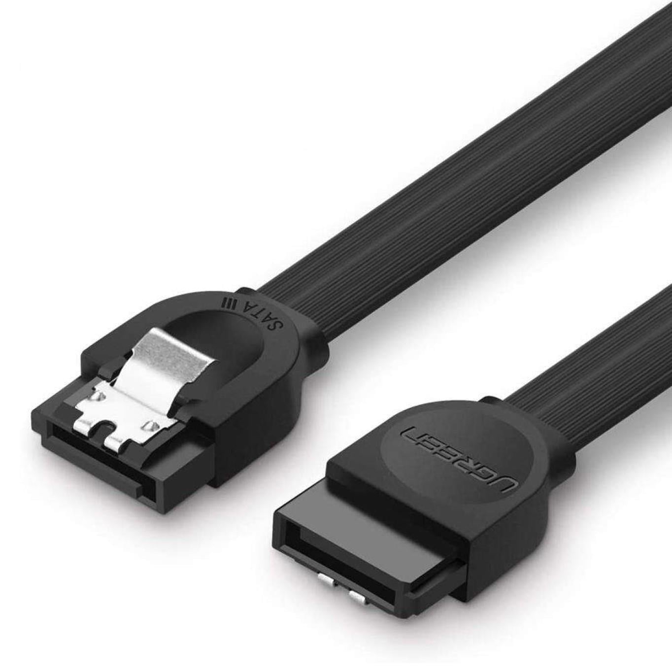 HDD Sata 3 6Gbps Data Veri Kablosu Tırnaklı (Siyah)