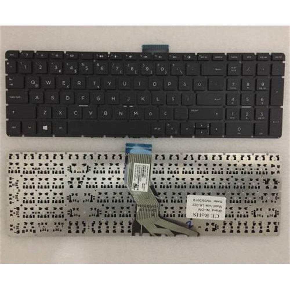 HP 250 g6, 255 g6, 256 G6, 258 G6, 3168ngw TPN-C129, TPN-C130, 15-bs 15-bw 15g-bx 15q-by 15-rb 15-ra 15-br 15-bq 15-au 15-bc, HP 250 G6, 250G6, 15-BS, 15-bw, 15-bk, 15-br, 15-ra, 15-rb, 15-cd, 15-CB, 15-CC 3168NGW Klavye Tuş Takımı