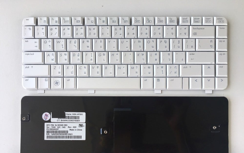 Hp Compaq DV4-1000 DV4-2000 Beyaz Notebook Klavye