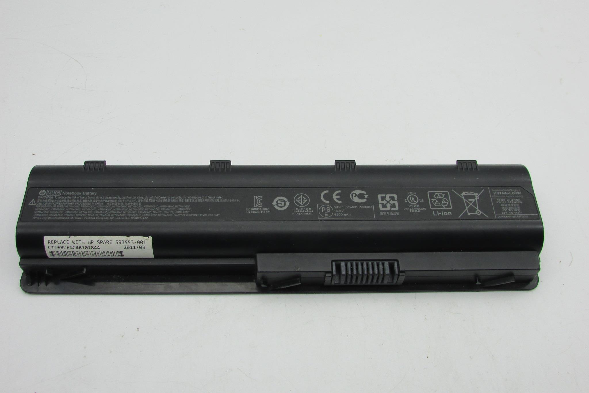 HP G62 b38ST G62 b56ST Notebook Batarya