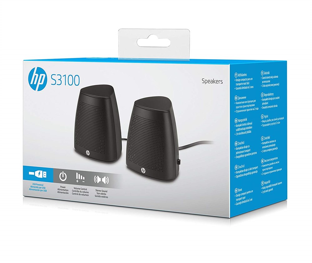 HP S3100 Siyah Usb Hoparlör 1+1