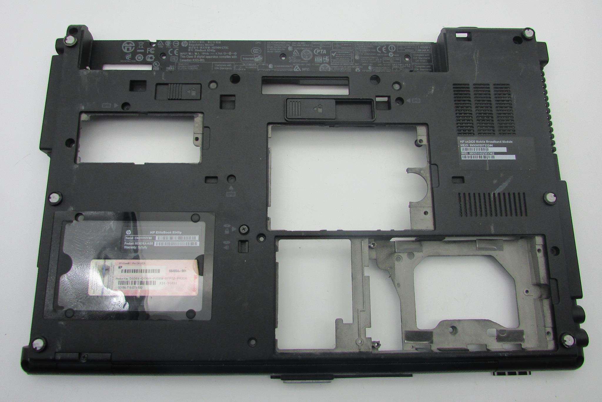 HP un2420 Notebook Alt Kasa