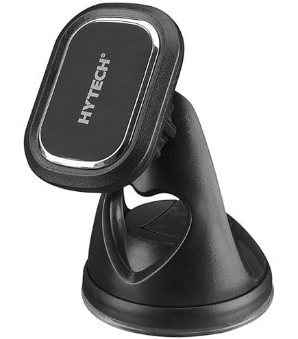 HY-XH43 Universal Ayarlanabilir Vantuz + Izgara aparatlı Siyah Mıknatıslı Araç Telefon Tutucu