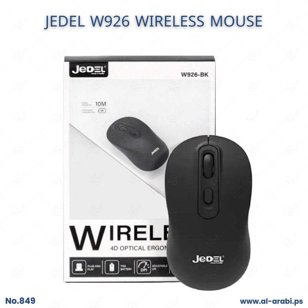 Jedel W926 1600DPI Siyah Kablosuz Optik Mouse