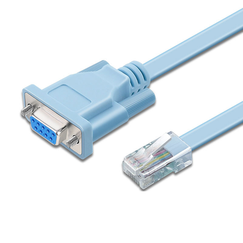 Kablo Adaptörü Dönüştürücü Konnektör 1.8M RJ45 Fiş DB9 D-SUB VGA 9 Pin Erkek