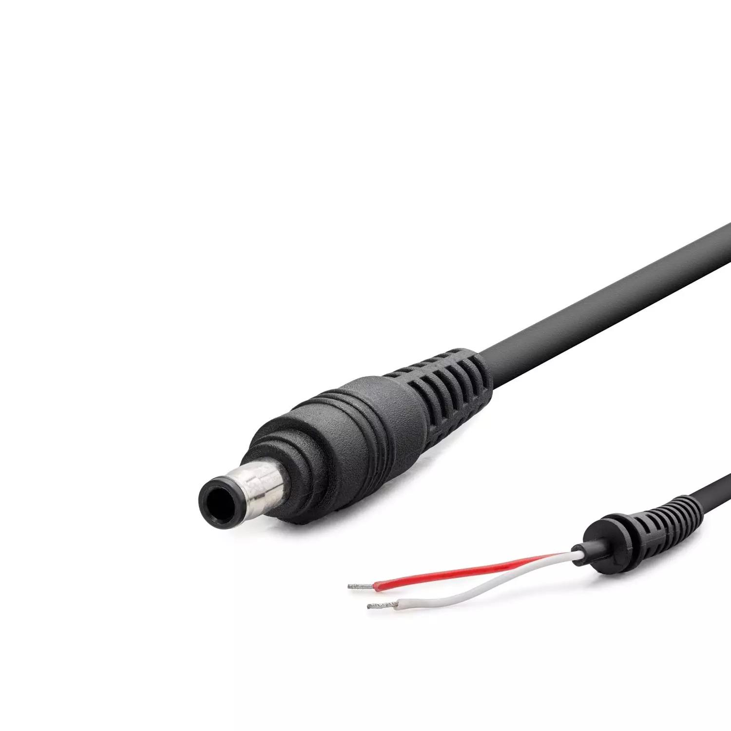 Laptop Adaptör DC Jack Kablosu 5.0 x 3.0 mm Asus / Samsung Uyumlu 1.2 m - Siyah