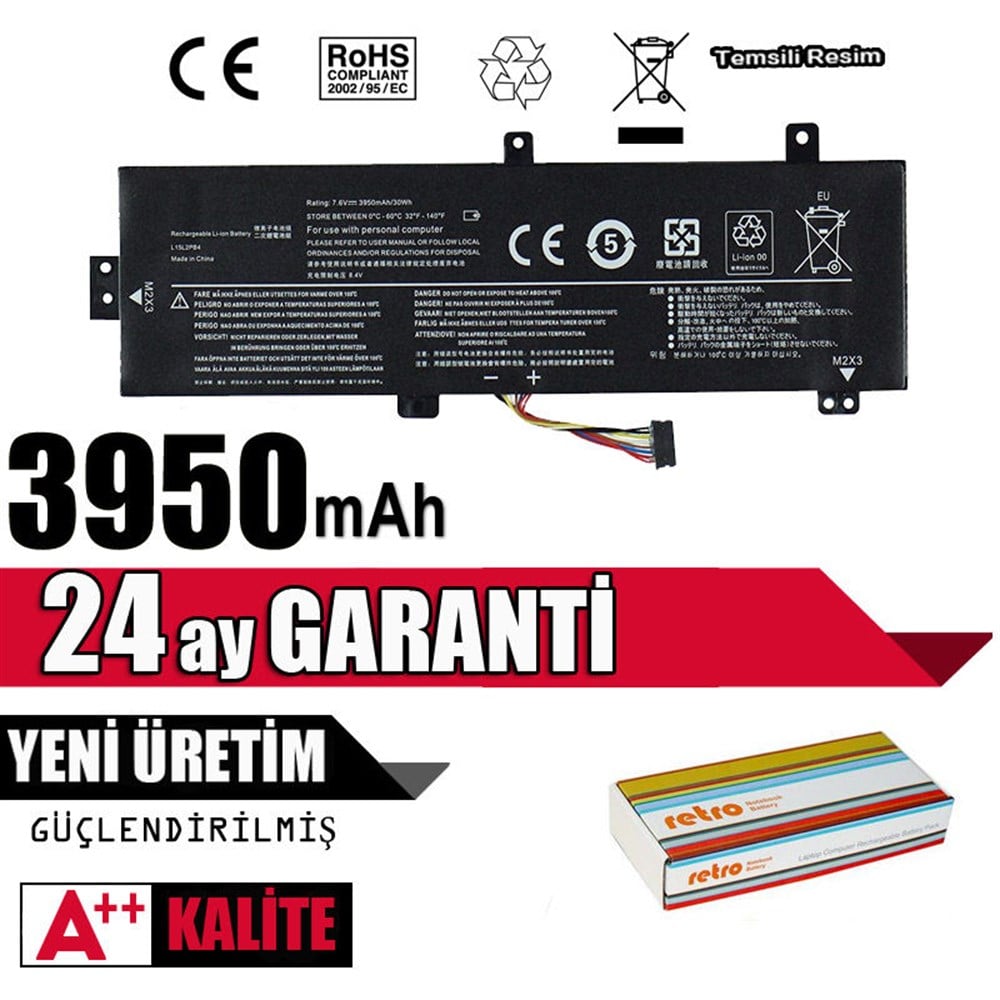 Lenovo 310-15ikb 80TV L15C2PB3, L15M2PB3, L15S2TB0, L15C2PB5 Batarya Pil 