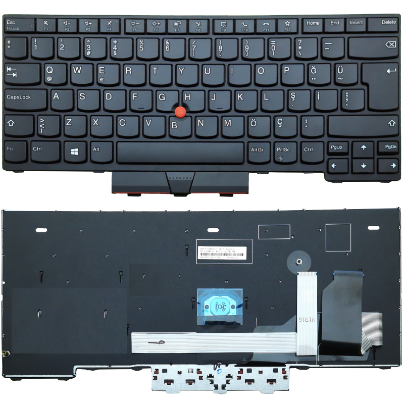 Lenovo Thinkpad L14 Gen1 Type 20U1 Notebook Klavye (Siyah)