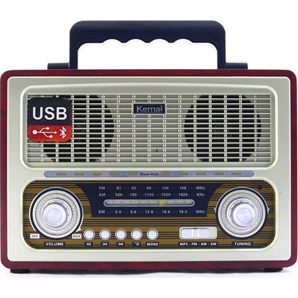 MD1800BT Bluetooth Usb Sd Fm Nostaljik Görünümlü Radyo