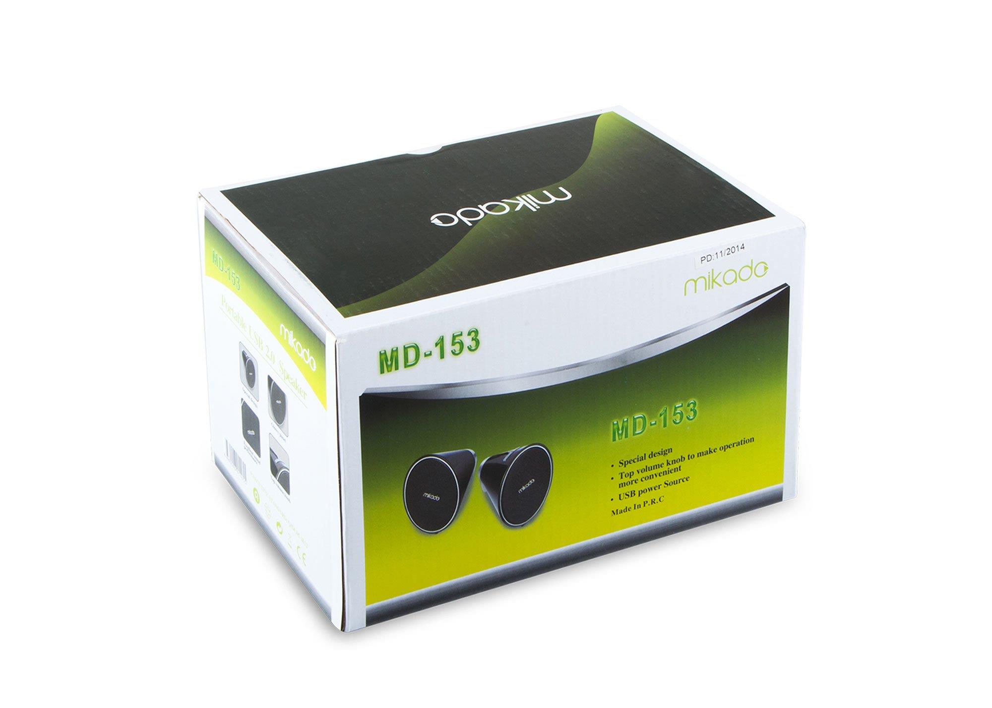 Mikado MD-153 2.0 Siyah Speaker