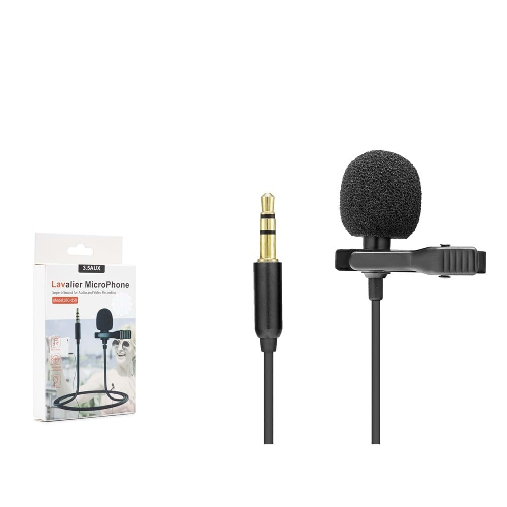 MİKROFON YAKA PC AUX 3.5MM 90CM 2 BOĞUMLU HD571A