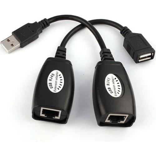 Molix Rj45 USB Ek Uzatıcı Cat5E 6 Kablosu Ekleme Extension