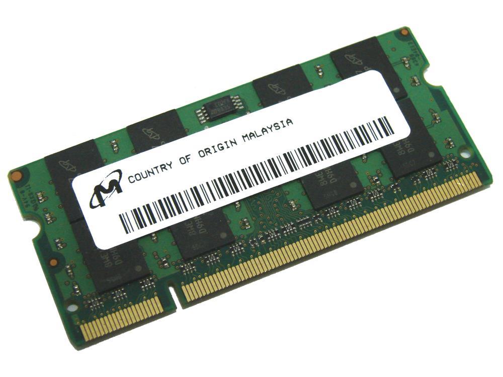MT Micron 1GB DDR2 6400S Pc2 Notebook Ram Sodimm