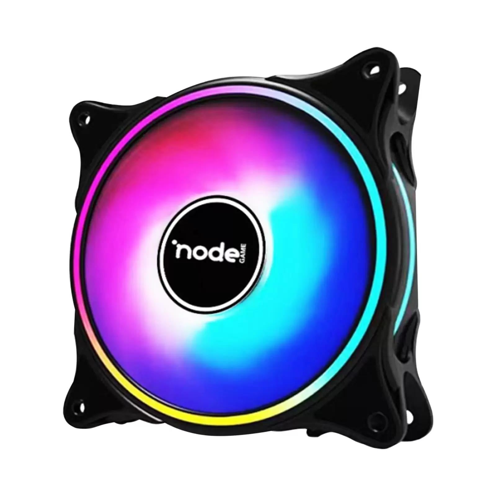 Node Game 12cm Rainbow Led Fan - Performans Seri Sessiz Kasa Fanı FAN1RBW (Siyah)