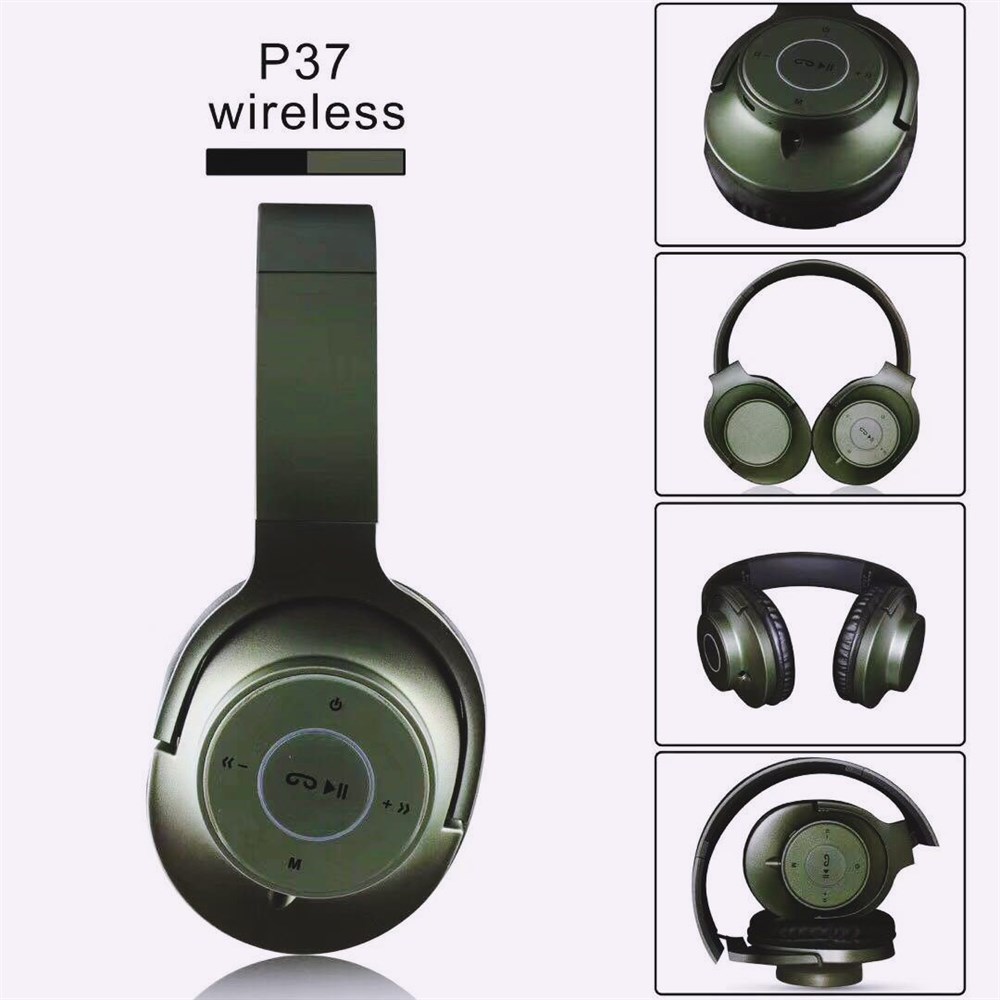 P37 Katlanabilir Bluetooth Kulaklık Kablosuz Radio Sd Kart Destekli Kablosuz Konuşma Özellikli