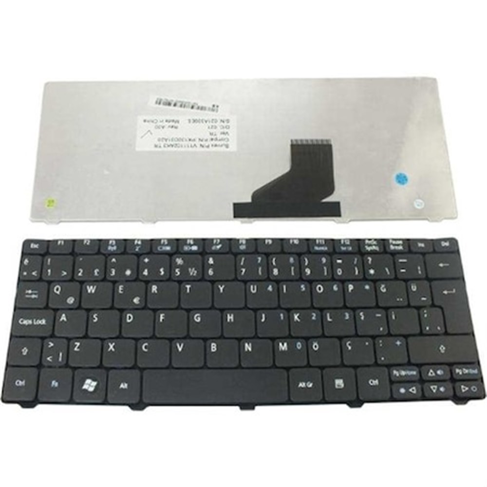 Packard Bell Acer ZE6 ZE7 ZH9 NAV70 PAV70 NAV70 NAV80 PAV80 LT21 KLAVYE PK130AU2A19 (Siyah)