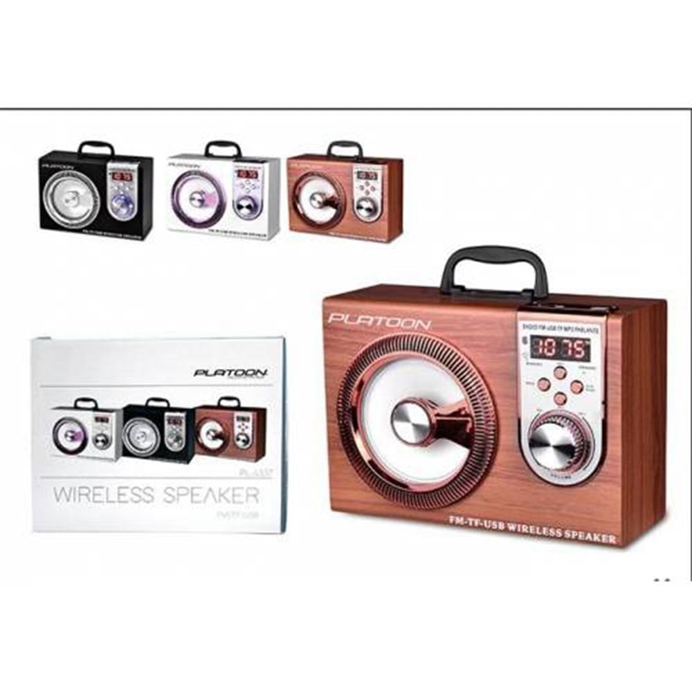 Platoon Pl-4337 Bluetooth Speaker Fm/Sd/Usb
