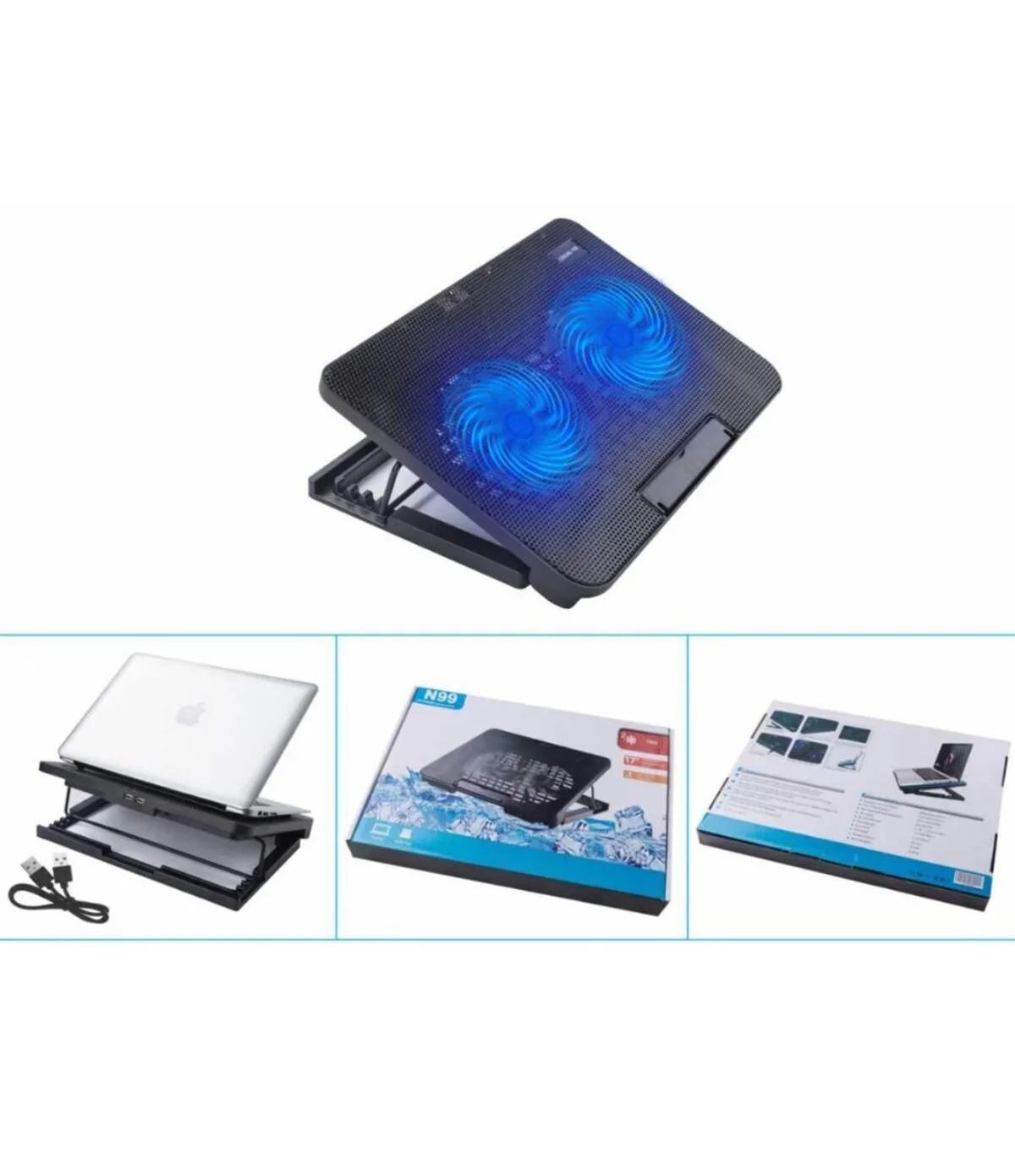 Revenge N99 Çift Fanlı Laptop Soğutucu Led Işıklı Ayarlanabilir Dizüstü Notebook Bilgisayar Standı