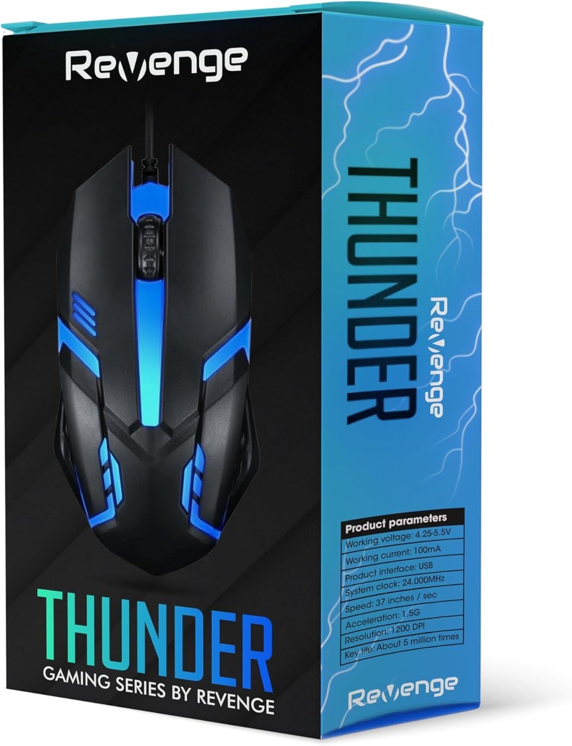 Revenge Thunder Rgb Kablolu 7 Renk Modu Gaming Oyuncu Mouse Optik