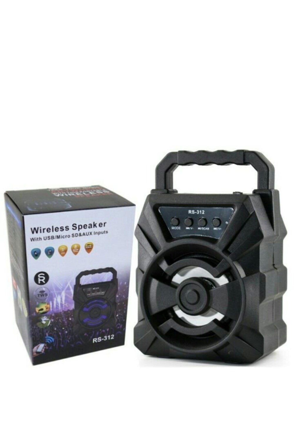 RS-312 FM RADYOLU IŞIKLI USB BLUETOOTH HOPARLÖR