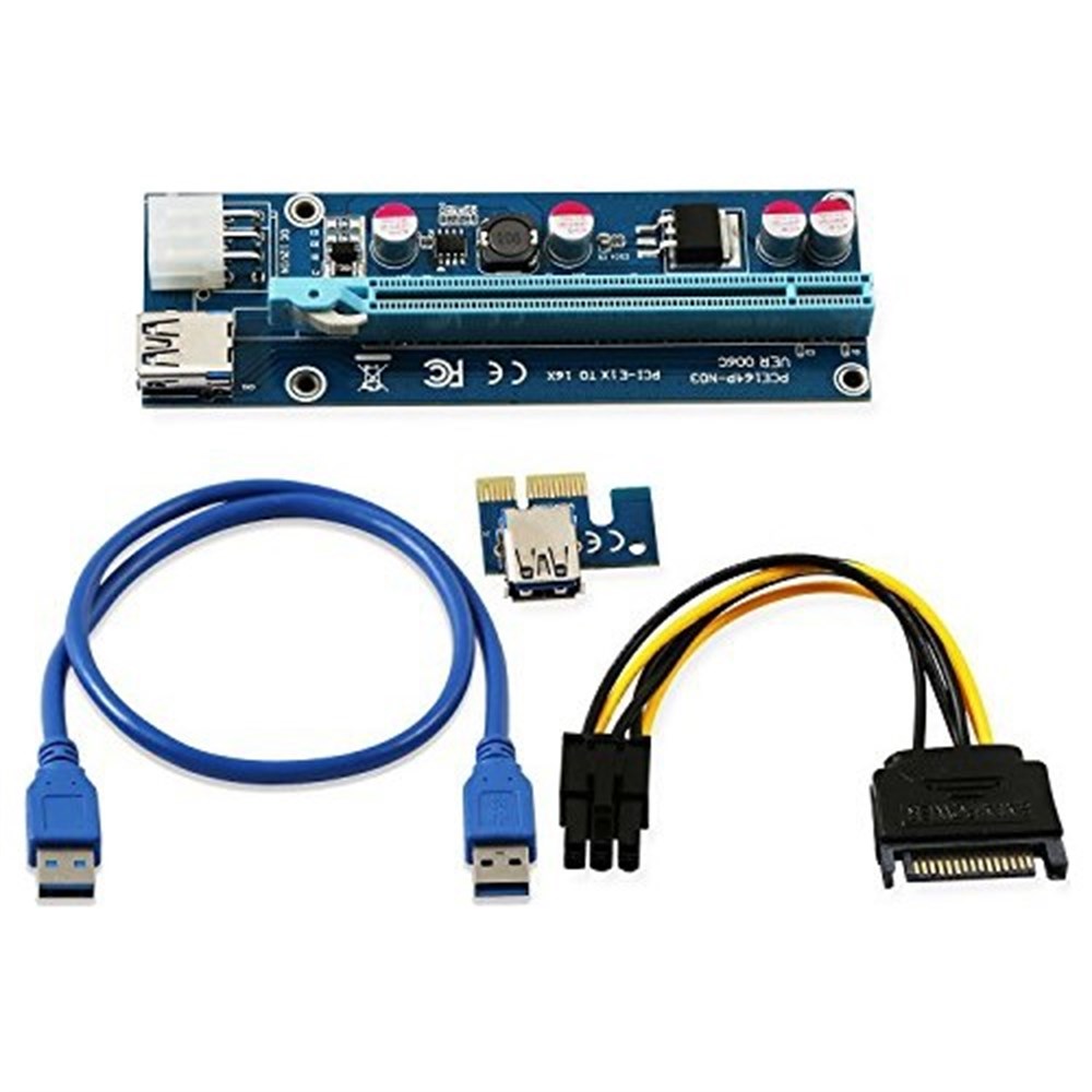 Ryder PCIE pcie Pci Express Riser 1x to 16x USB 3.0 Mining Rigleri için Ekran Kartı Uzatma Devresi