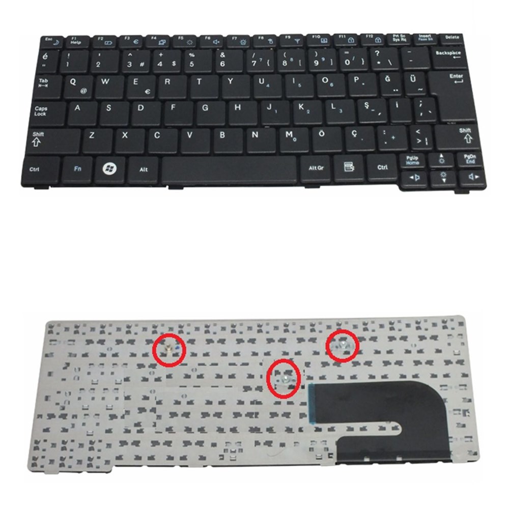 Samsung NP-N150-JA08TR, NP-N150-JP0PTR, NP-N150-JP0CTR Klavye Tuş Takımı Siyah TR