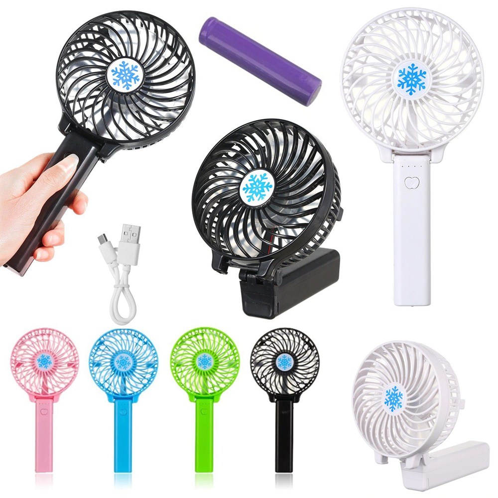 Şarjlı El Vantilatörü El Fanı Portatif Pratik Soğutucu El Tipi Serinletici Masa USB Mini FAN 