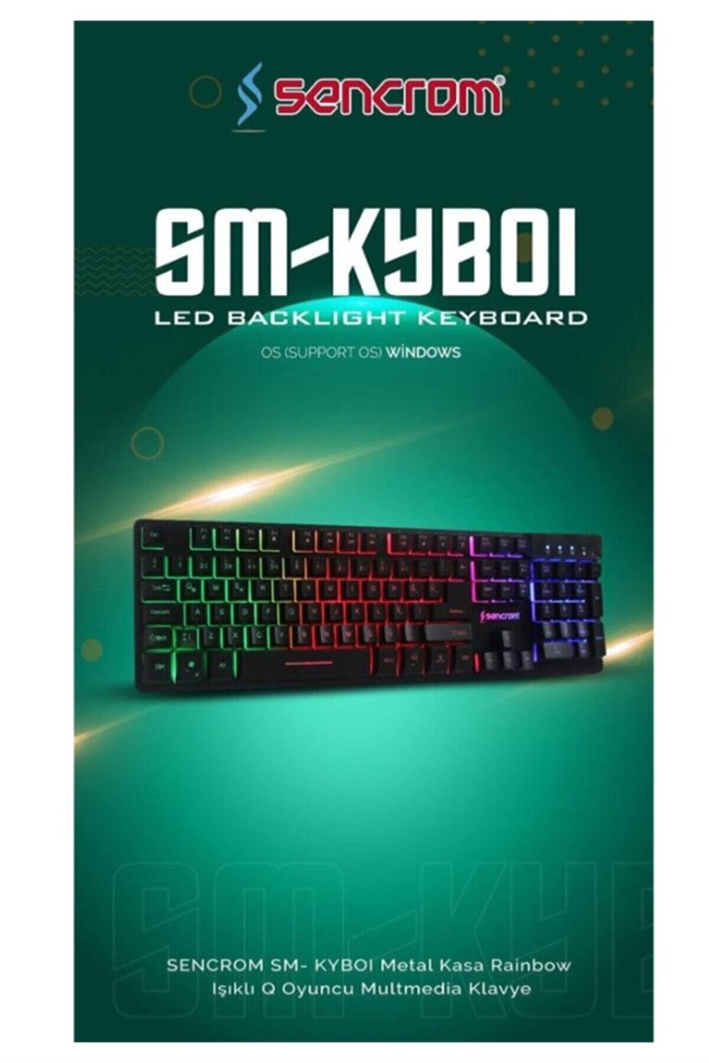 SENCRON Sencrom Sm-kyb01 Mekanik Işıklı Klavye
