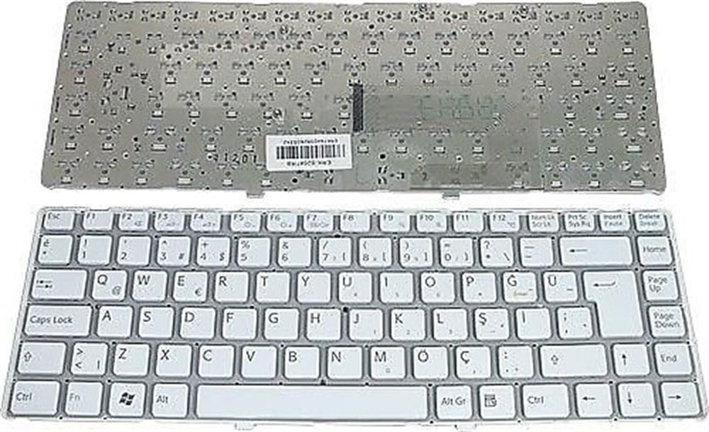 SONY VAIO VGN-NW VGN NW PCG-7171M PCG-7181M VGN-NW120J VGN-NW125J/T Klavye Tuş Takımı Beyaz Renk