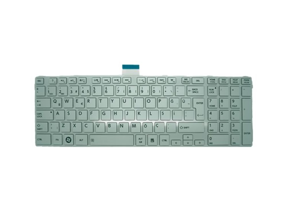 Toshiba Satellite BEYAZ L850 L855 L855d L870 L870d C850 C855 C855d C870 C870D P850 P850D P855 P855D L870 L870D L875 L875D Klavye