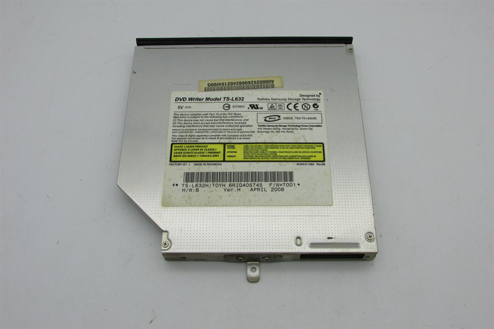 TOSHİBA SATELLİTE PRO A300 PSAJ5E 00H00RTE Notebook Dvd Rom