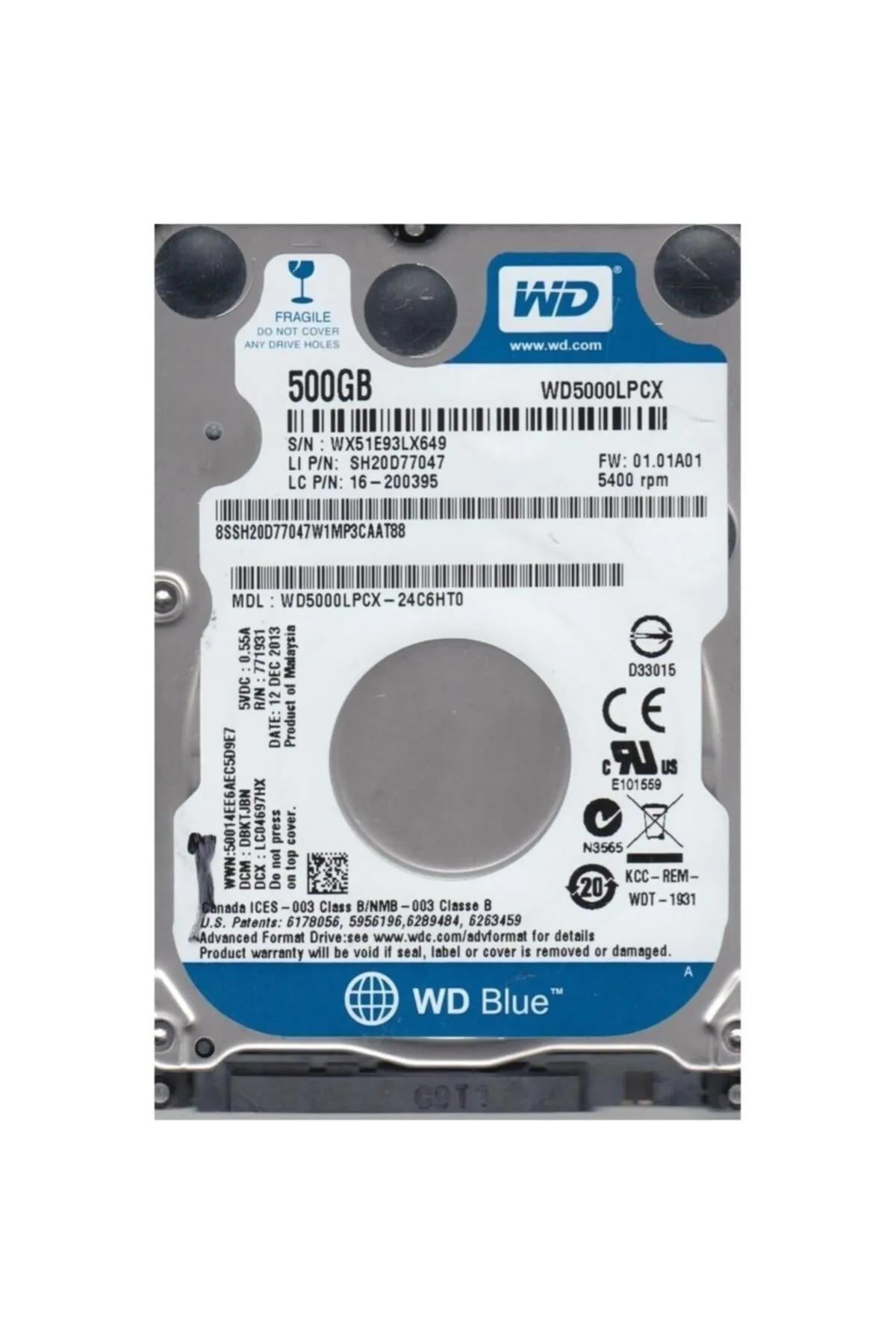 Western Digital Blue WD5000LPCX SATA 3.0 5400 RPM 3.5