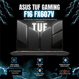Asus TUF Gaming F16 FX607VJ-RL016 Intel Core 5 210H 8GB 512GB SSD RTX3050 Freedos 16