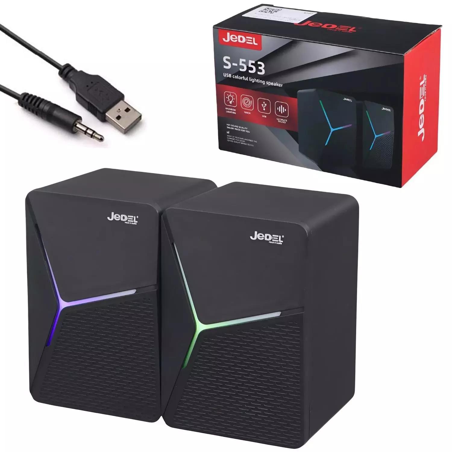  S-553 1+1 Usb 3.5mm Jack Rgb Ledli Hoparlör