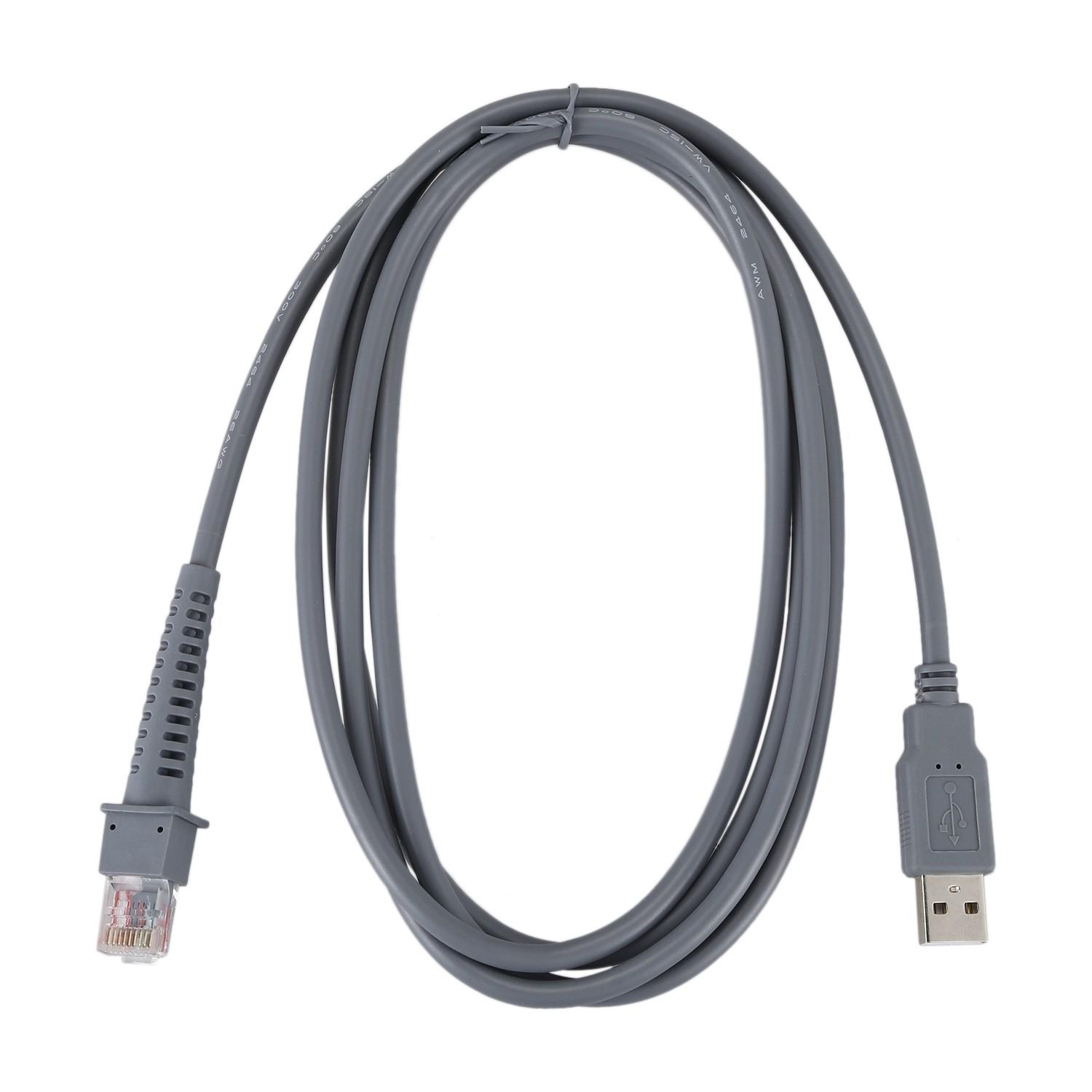 1 x USB A Erkek - RJ45 Eternet Kablosu 7ft 2m Barkod Okuyucu Tarayıcı LS4278 LS2208 2208AP